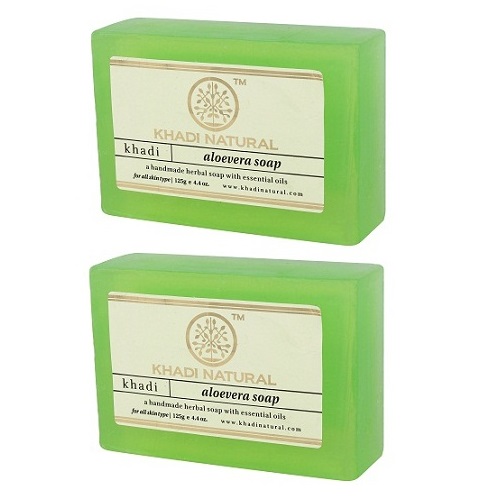 Khadi Natural Handmade Aloevera Soap (Pack of 2) Shop2Core.in
