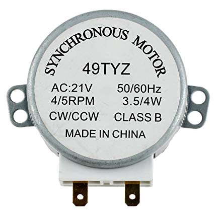 1pcs Synchronous Motor  for Microwave Oven CW/CCW AC 30V 50/ 60Hz 3W 5/6r/min 