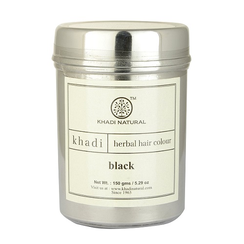Khadi Natural Herbal Hair - Color : Black - 150g 