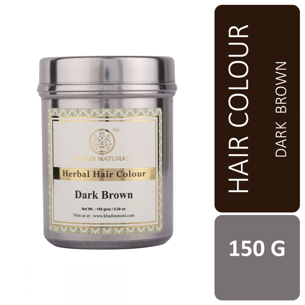 Khadi Natural Herbal Hair - Color : Dark Brown - 150 gms 