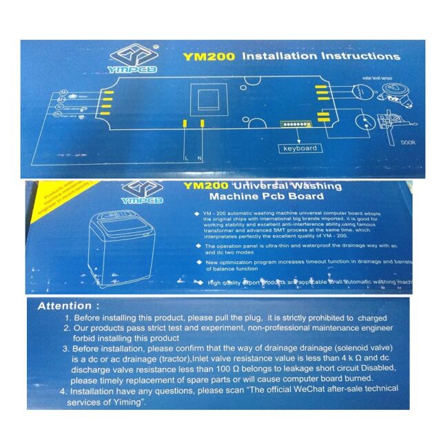 Washing Machine Universal Mainboard PCB for Fully Automatic Top Load