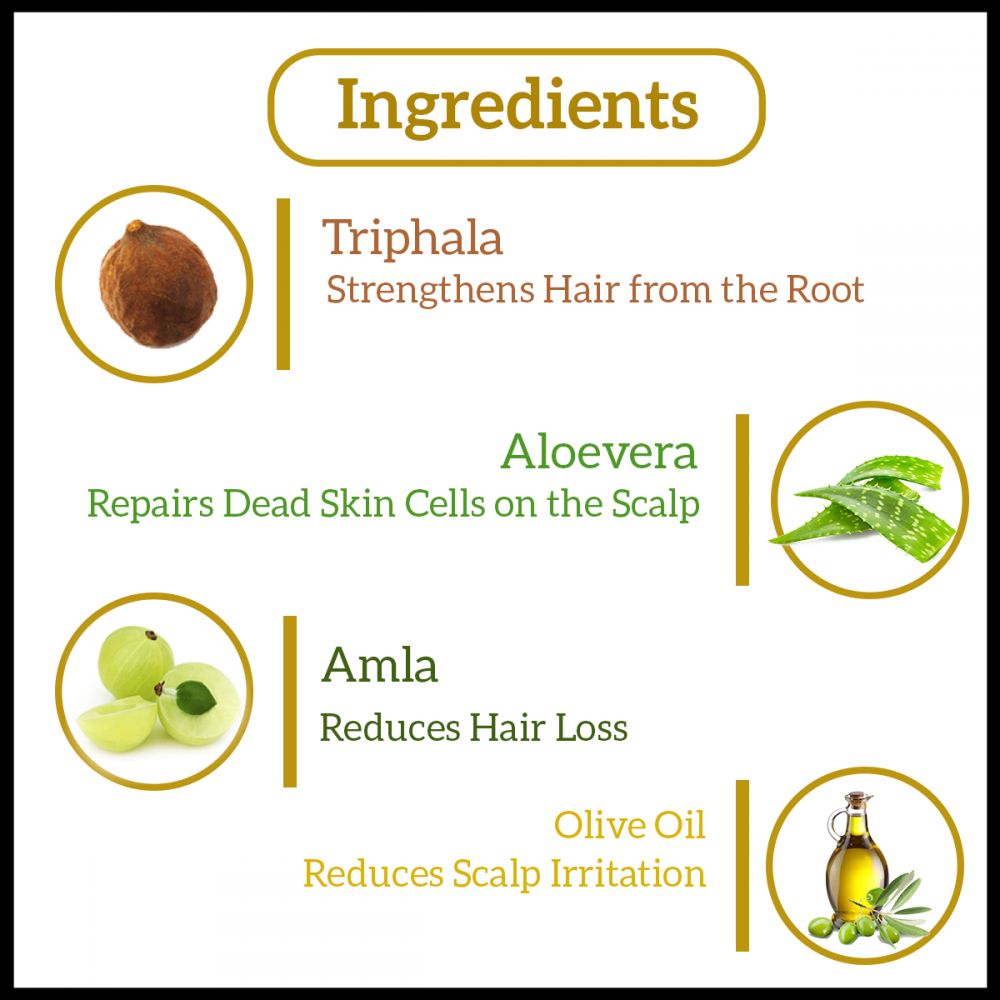 Khadi Natural Triphala with Olive Oil Hair Cleanser- Sulphate & Paraben ...