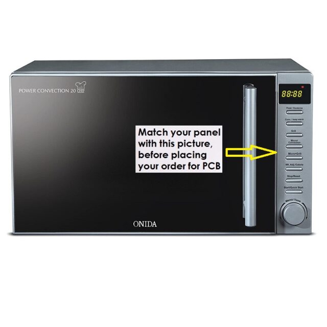 J K b K Microwave Oven PCB COMPATIBLE for ONIDA Model No. MO20CJS26S